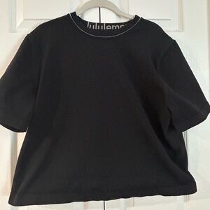 lululemon athletica Black Boxy Oversized Short Sleeve Tee